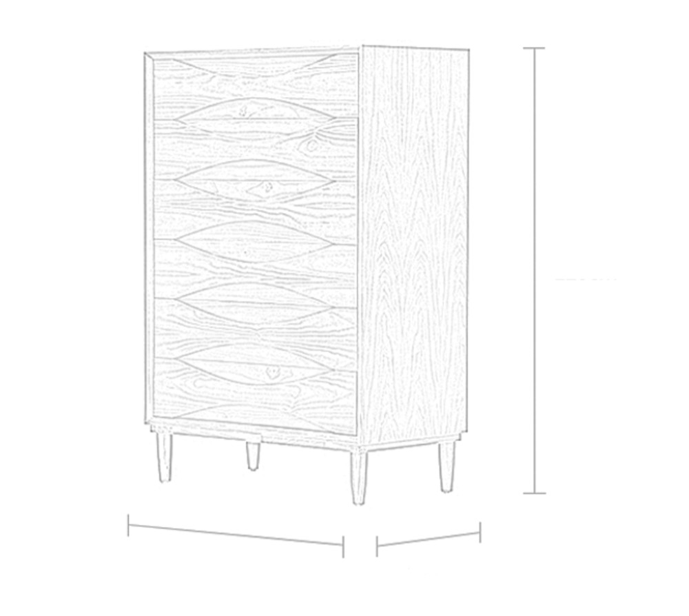 オーダーメイド 職人手作り 箪笥 チェスト キャビネット 収納棚 北欧家具 収納 天然木 木目 無垢材 LR2018