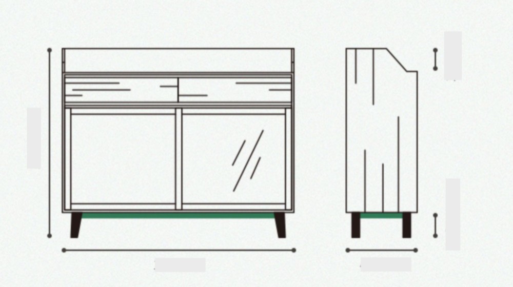 オーダーメイド 職人手作り キャビネット シェルフ サイドボード 収納棚 天然木 無垢材 木目 北欧家具 LR2018