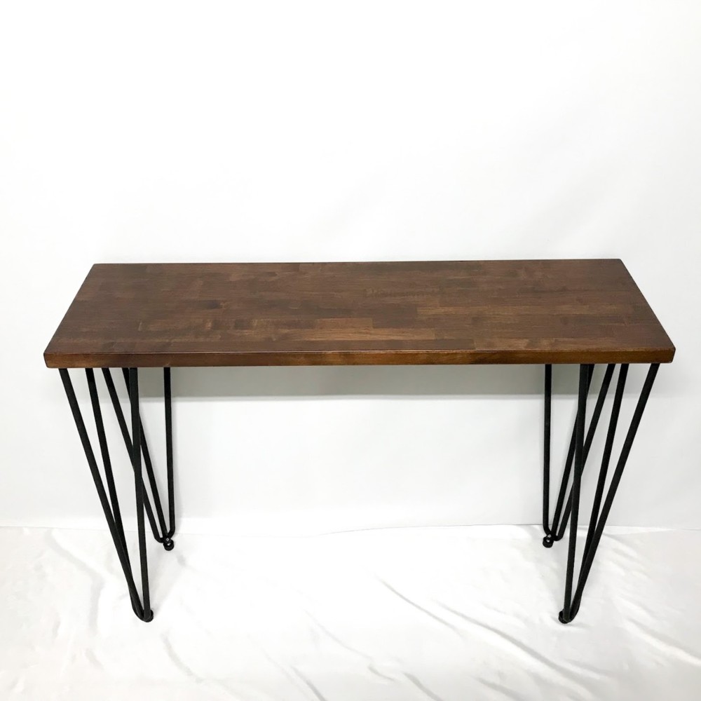 オーダーメイド 職人手作り コンソール台 アイアンウッド アイアン 男前家具 木製 木目 天然木 エコ LR2018 55,000円
