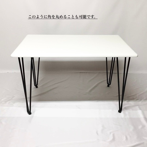 オーダーメイド 職人手作り アイアンウッド 白家具 デスク パソコンデスク テーブル 作業台 ホワイト LR2018 1枚目の画像