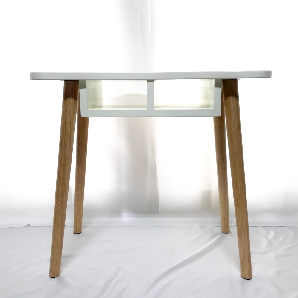 オーダーメイド 職人手作り パソコンデスク テーブル 机 白家具 ホワイト 無垢材 木工 インテリア 木製 LR2018