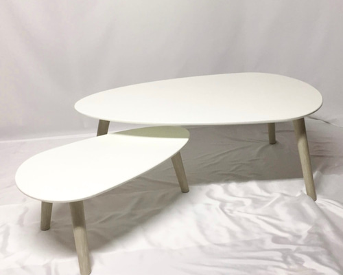 オーダーメイド 職人手作り センターテーブル コーヒーテーブル 白家具