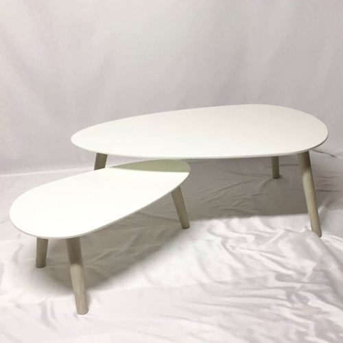 オーダーメイド 職人手作り センターテーブル コーヒーテーブル 白家具