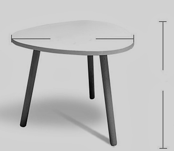 オーダーメイド 職人手作り コーヒーテーブル ミニテーブル 北欧モダン 座卓 机 モノトーン 無垢材 木工 LR2018 1枚目の画像