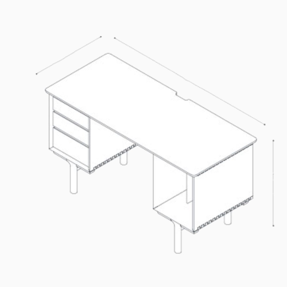 オーダーメイド 職人手作り デスク パソコンデスク テーブル 学習机 天然木 机 家具 木工 テレワーク LR2018 150,000円