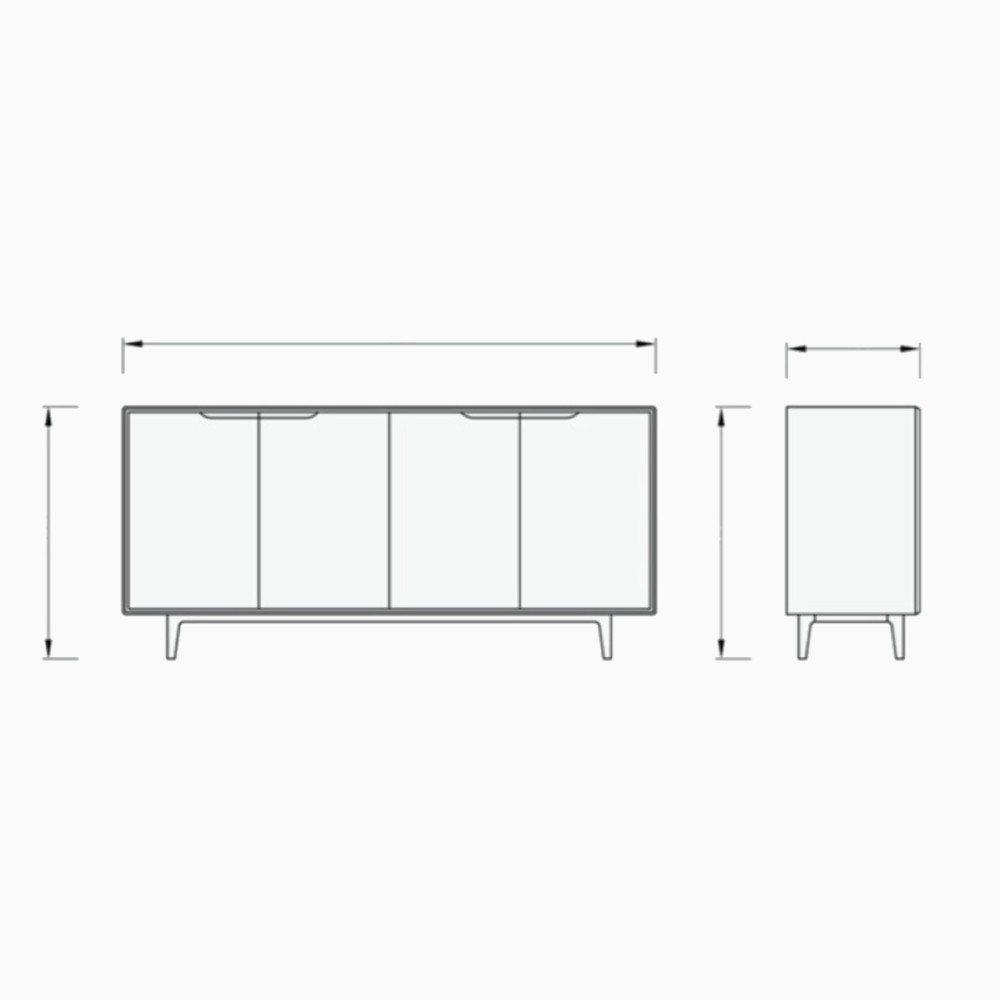 オーダーメイド 職人手作り サイドボード 収納棚 キャビネット おうち時間 天然木 無垢材 木目 北欧家具 LR2018