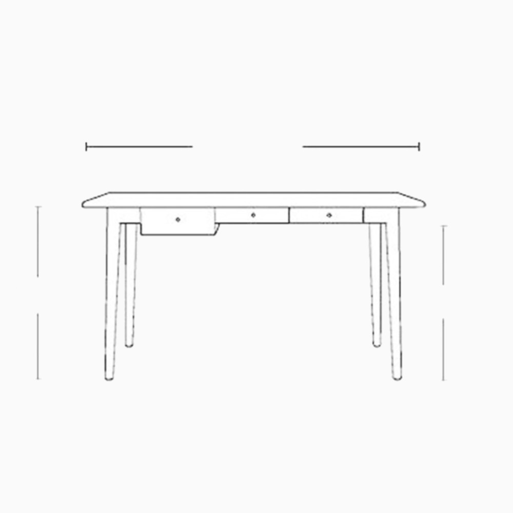 オーダーメイド 職人手作り デスク 学習机 オフィス パソコンデスク 机 天然木 木目 家具 収納 無垢材 LR2018