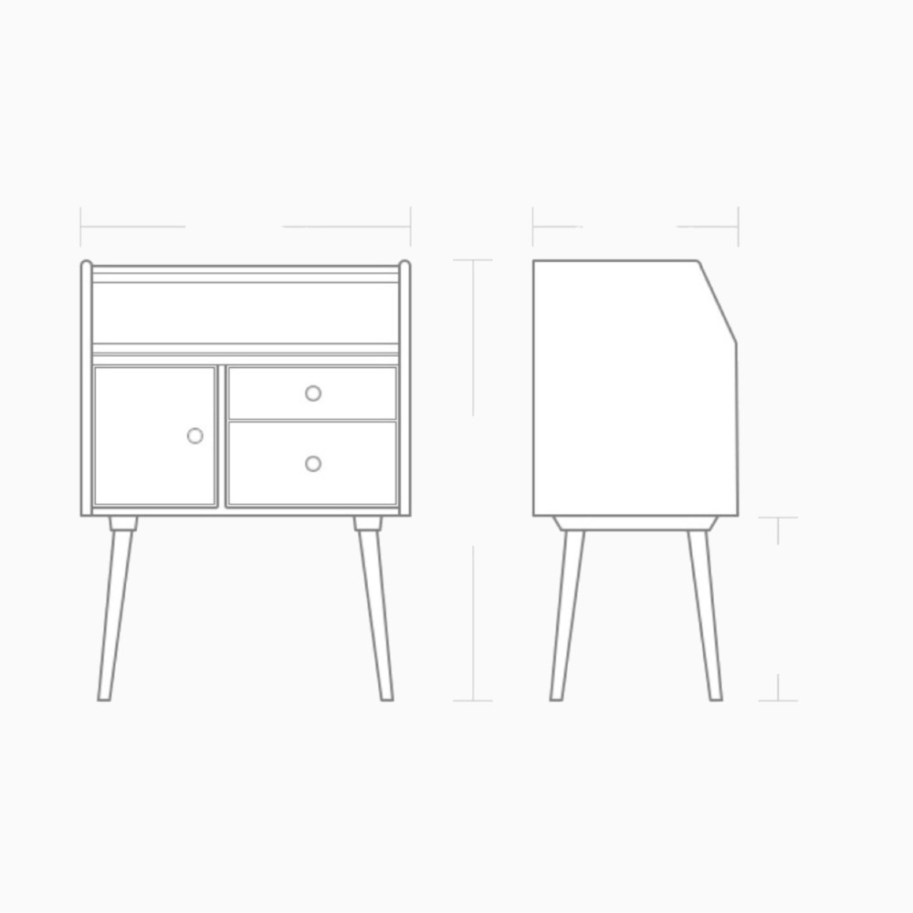 オーダーメイド 職人手作り ドレッサー 化粧台 テーブル デスク 家具 収納 天然木 木目 木工 無垢材 LR2018 150,000円