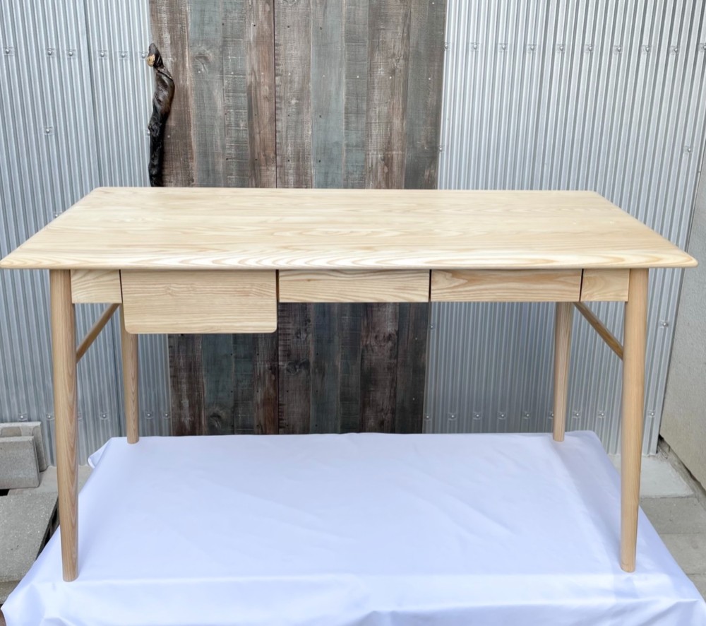 オーダーメイド 職人手作り デスク 学習机 パソコンデスク 収納 テレワーク オフィス 木製 無垢材 家具 LR2018