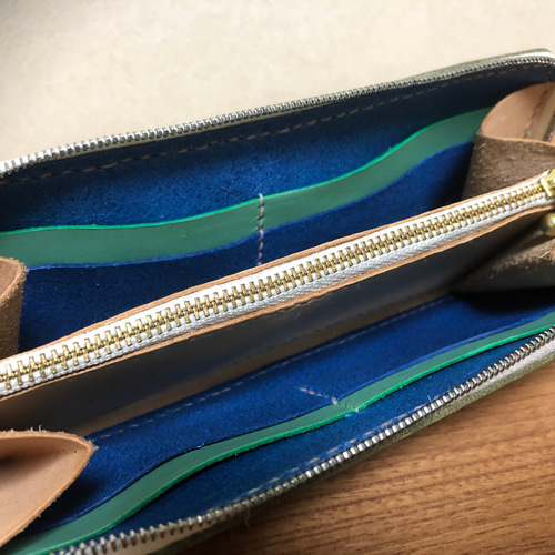 栃木レザー ラウンドファスナー 長財布 ririジッパー 長財布 leather