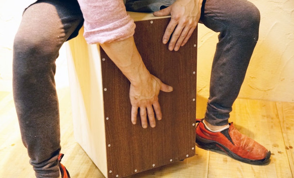 wood drum 《cajon》【完成品】 4枚目の画像