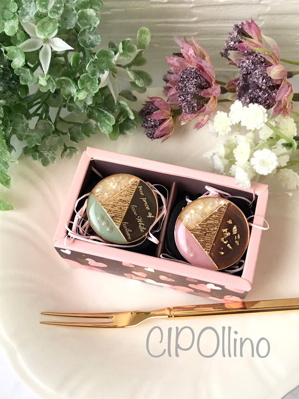 レジン ヘアゴム ストロベリーチョコケーキ バレンタイン ひなた様