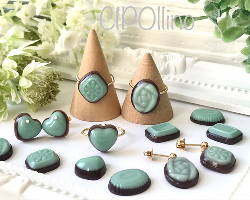 甘〜い小粒なチョコミントリング 指輪 レジン 指輪・リング CIPOllino