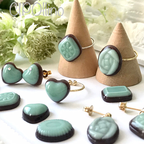 甘〜い小粒なチョコミントリング 指輪 レジン 指輪・リング CIPOllino