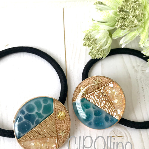 海大好き ラウンドレジンヘアゴム