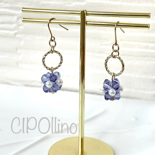 選べる♡誕生石風スワロフスキービーズのピアス イヤリング ピアス