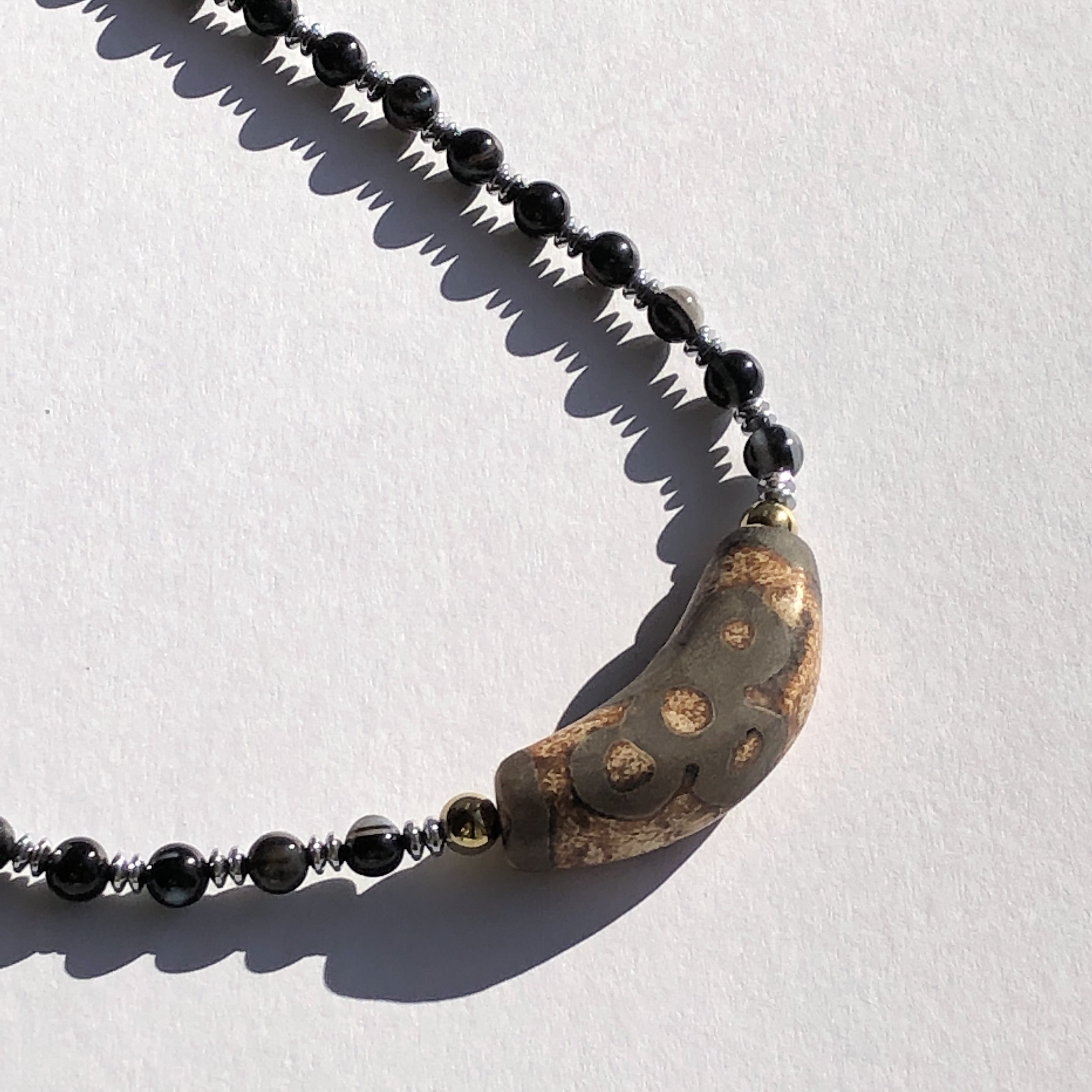 閃電五眼&天眼石☆天珠ネックレス