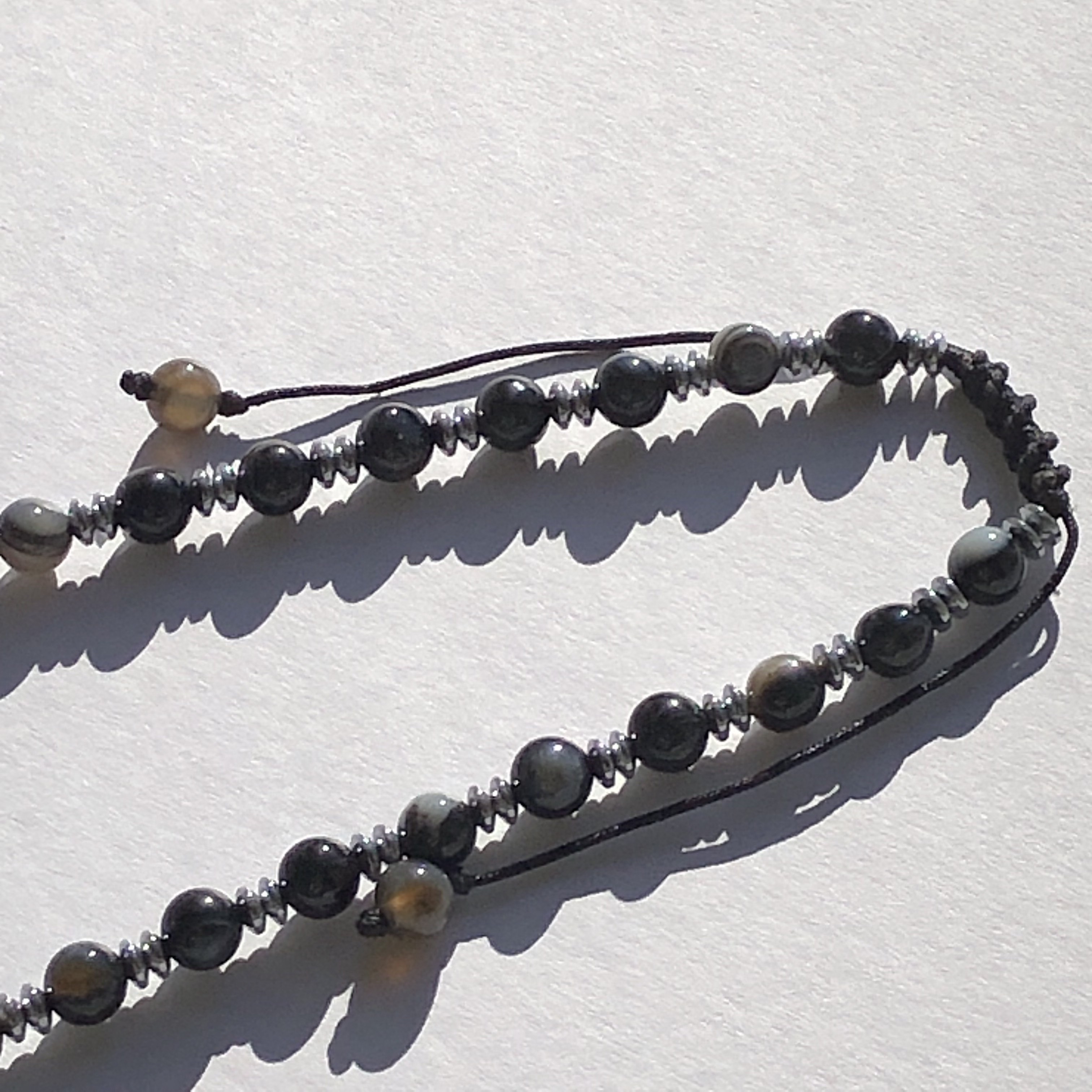 閃電五眼&天眼石☆天珠ネックレス