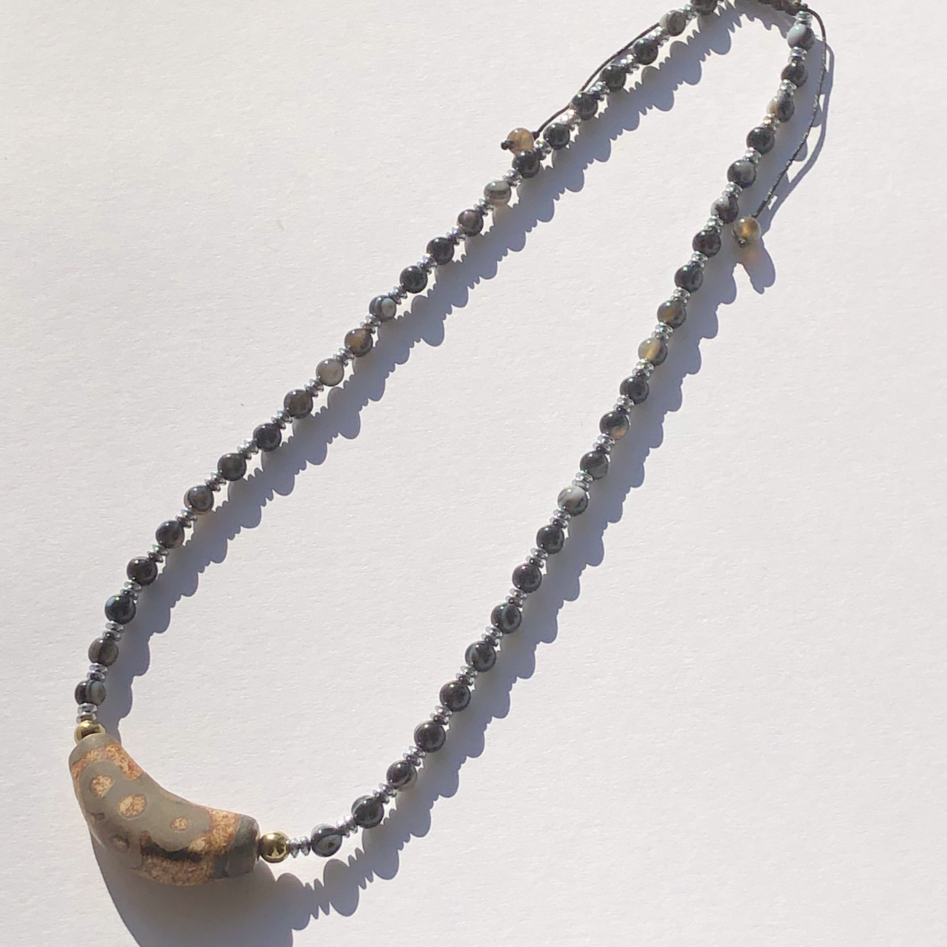 閃電五眼&天眼石☆天珠ネックレス