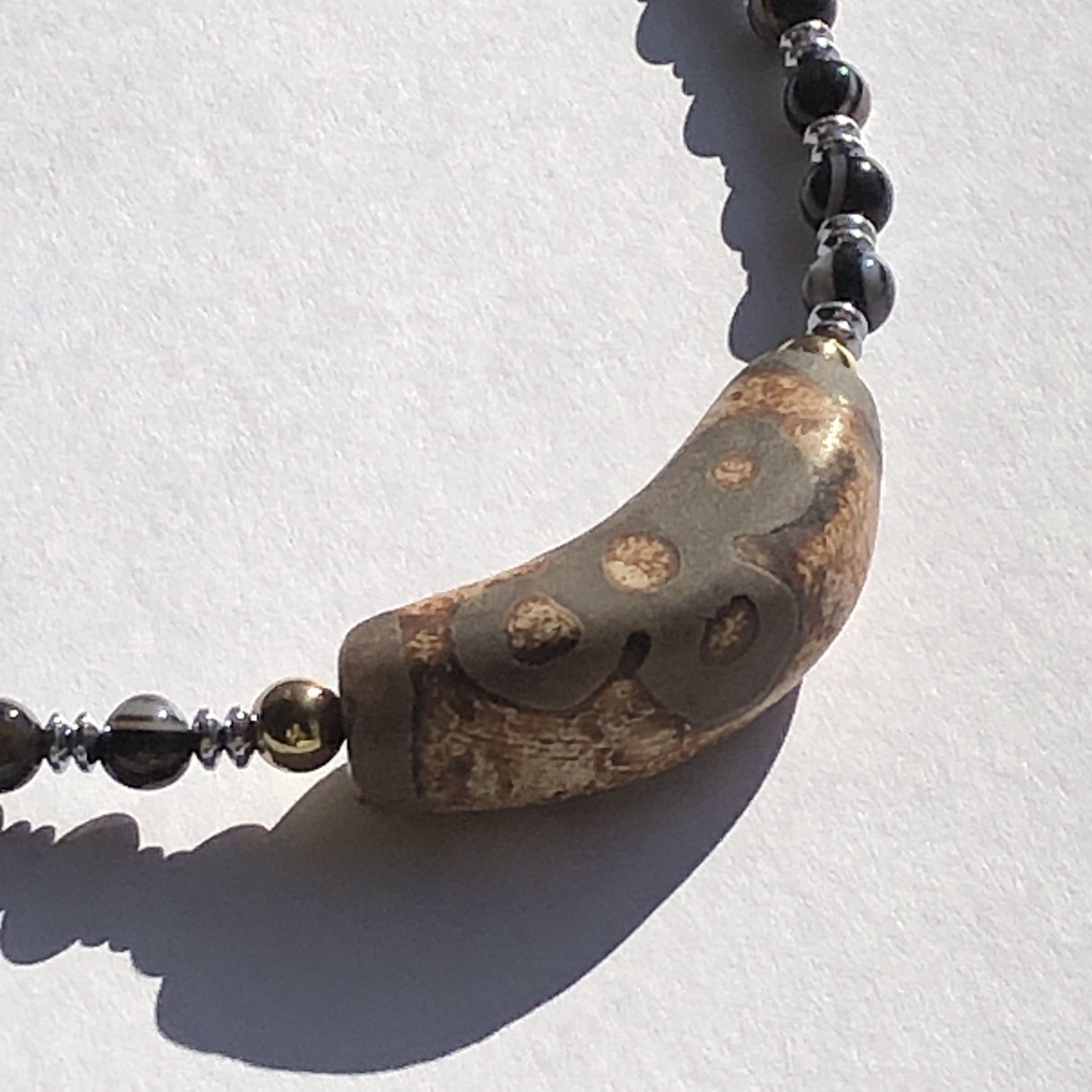 閃電五眼&天眼石☆天珠ネックレス