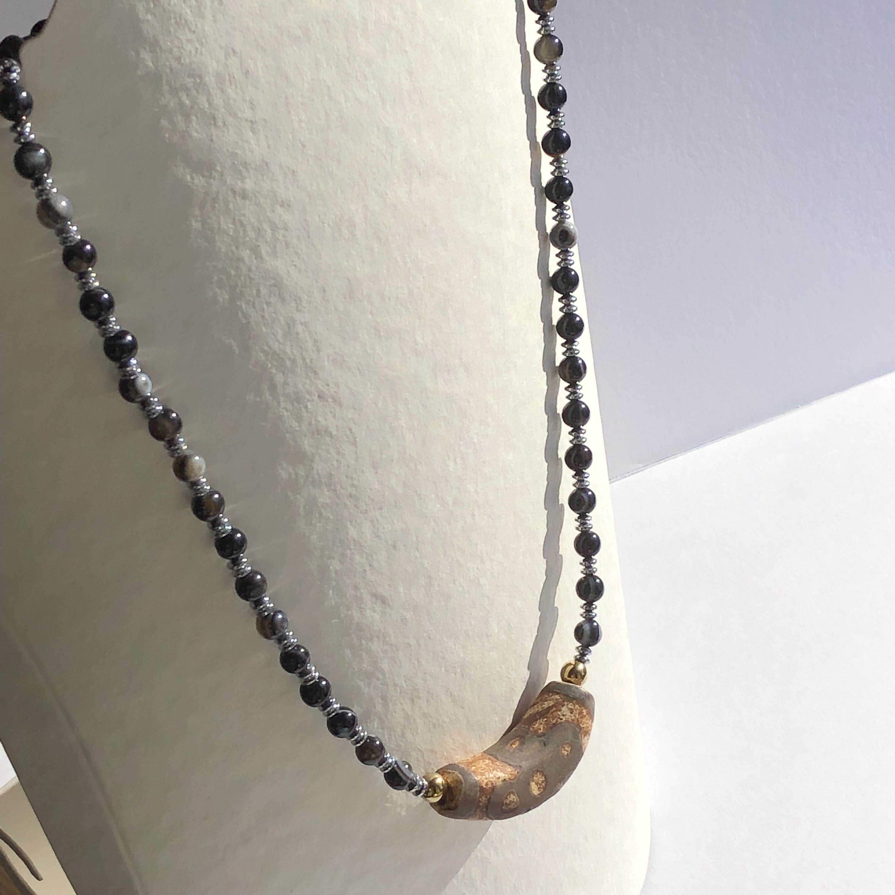 閃電五眼&天眼石☆天珠ネックレス