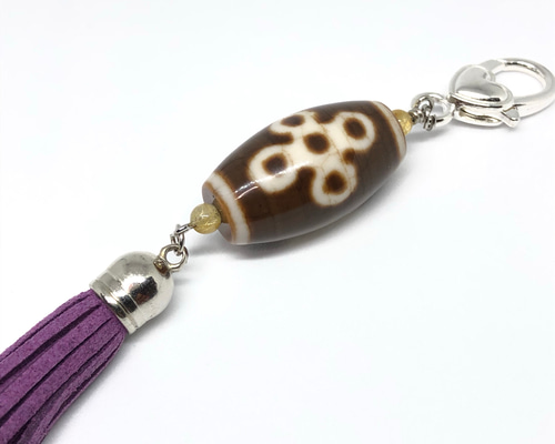 れおこた◆三色五線(五眼)天珠◆ネックレス 1_3239a5de4145d1324e90c322e2bd