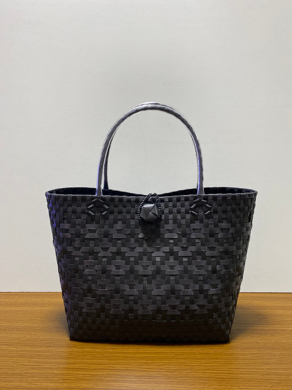 MANIERES かごバッグ ナチュラル ブラック MANIERES かごバッグ ナチュラル ブラック