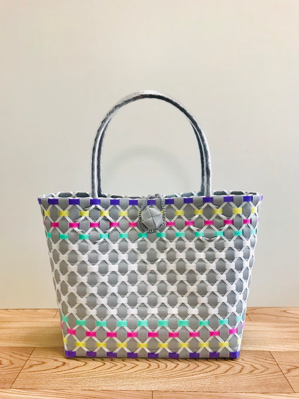 【新品未使用】カゴ風バッグ　生成り×パープル 楽天市場】パープル（かごバッグ｜レディースバッグ）：バッグ