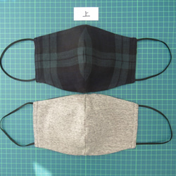 ２枚組　送料無料　メンズ用　洗濯できるダブルガーゼ立体マスク 2枚目の画像
