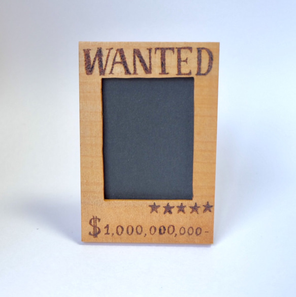 チェキを飾ろう チェキサイズの写真立て 〜WANTEDデザイン〜 フォト