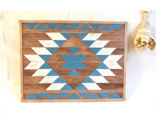 ♡オルテガ柄壁掛けインテリア♡ オルテガ柄の壁掛け インテリアボード タペストリー・壁掛け