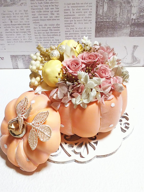 ～Halloween pumpkin arrange～ おとな可愛いカボチャのアレンジメント 5枚目の画像