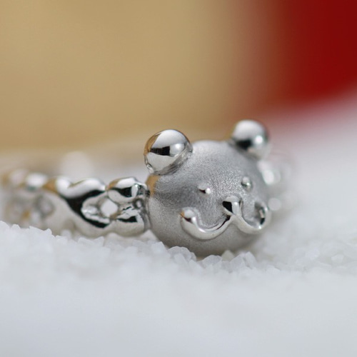 プラチナベビーリング クマさんのほほえみ ペンダントトップ JEWELRY