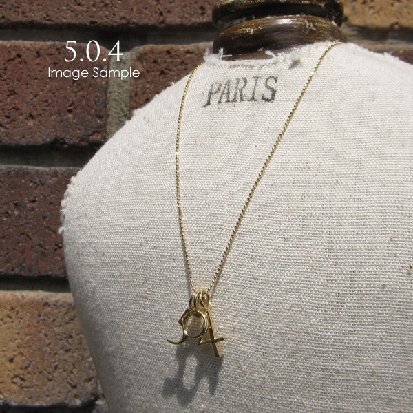 7 K18 ゴールドナンバーネックレス 数字