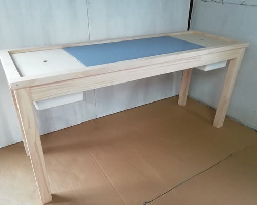 レゴ用机テーブル☆レゴ用机引き出し付き☆ハンドメイド レゴ用机テーブル☆レゴ用机引き出し付き☆ハンドメイド - メルカリ