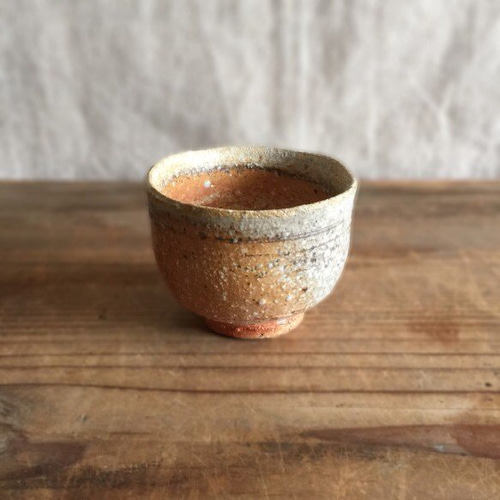 信楽焼　作家のぐい呑み 信楽焼作家のぐい呑み