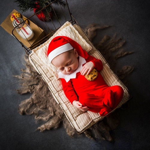 ニューボーンフォト 新生児 ベビー クリスマス サンタ 記念写真 ニューボーンフォト 新生児 ベビー クリスマス サンタ 記念写真