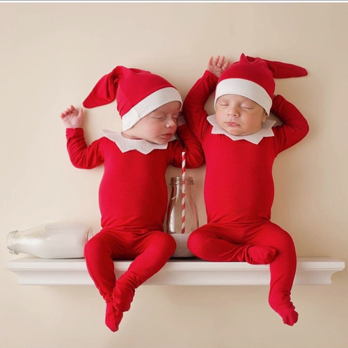 ニューボーンフォト 新生児 ベビー クリスマス サンタ 記念写真 ニューボーンフォト 新生児 ベビー クリスマス サンタ 記念写真