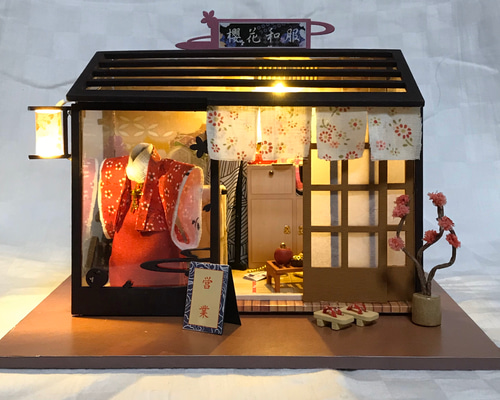 最終値下げ‼️ハンドメイド　和風ドールハウス 完成品ドールハウス 和風 その他インテリア雑貨 Yuma 通販 10522109