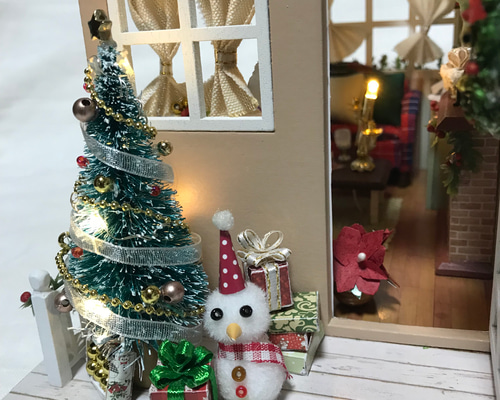完成品ミニチュアハウス クリスマス その他アート Yuma 通販