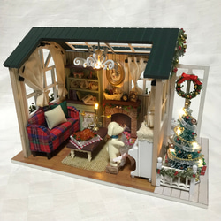 完成品ミニチュアハウス　クリスマス 3枚目の画像