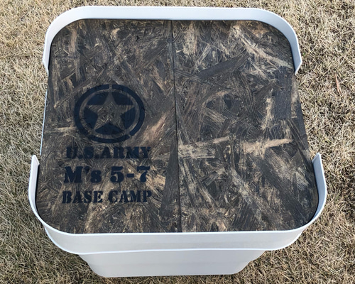 ☆トランクカーゴ☆頑丈収納ボックス 50L用天板☆軍幕☆US