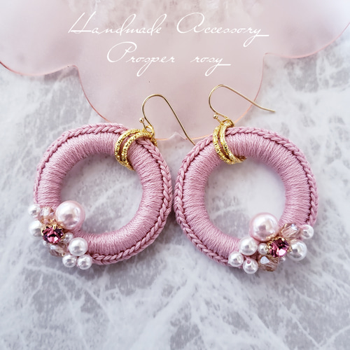 スワロフスキー　ビジューフープピアス　サークルピアス スワロフスキー ビジューフープピアス サークルピアス 【公式通販】