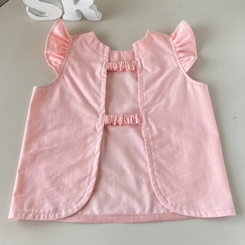 ハンドメイドスモックsize120 リボンNo.254 ハンドメイドスモックsize120 リボンNo.254