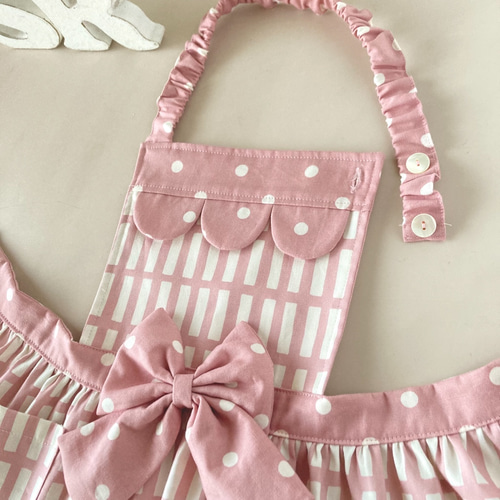 ☆furifuriフリル 子供エプロン＆三角巾☆ 北欧風モダンチェック