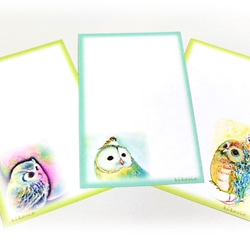 【ふくろうminiメッセージカード】 2枚目の画像