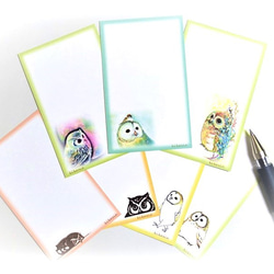 【ふくろうminiメッセージカード】 5枚目の画像