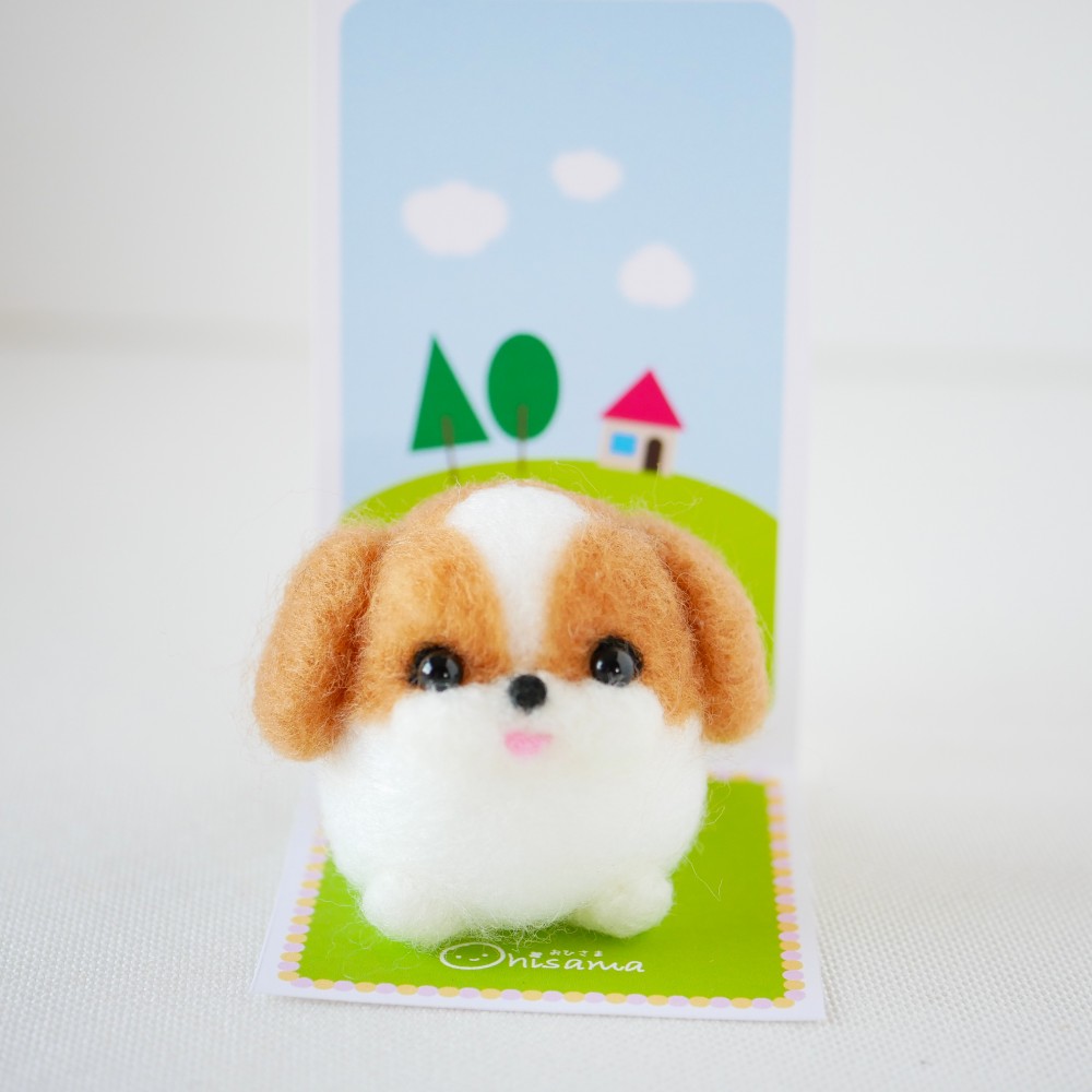 羊毛フェルト　シーズー　オーダー製作 羊毛フェルトシーズーオーダー製作