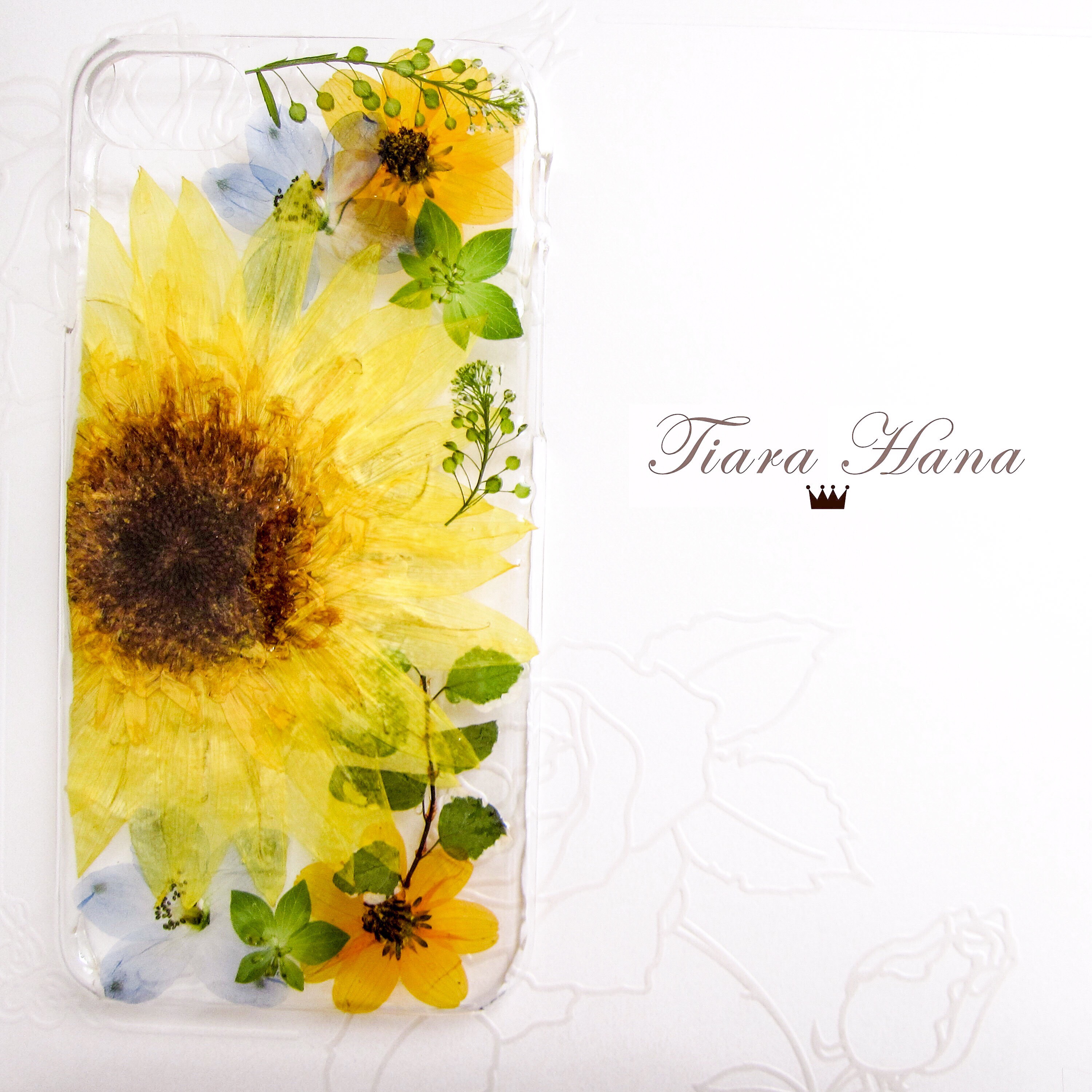 SALE 押し花スマホケース(iPhone6/6s/7対応 ハードケース) 味わい深かっ 