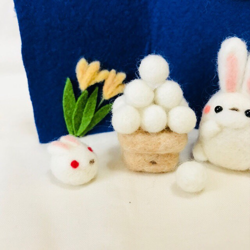 お月見✩.*˚お月見気球♡羊毛フェルト 羊毛フェルト お月見 羊毛フェルト るいたん工房 通販 5983037